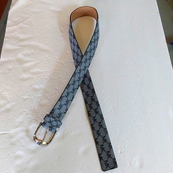 Michael Kors| Womens MK Monogram Black/Gray Luxury Belt Sz.Medium main image 5